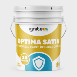 Ignite Optima Satin Paint, interior satin paint in Nigeria, 20L bucket